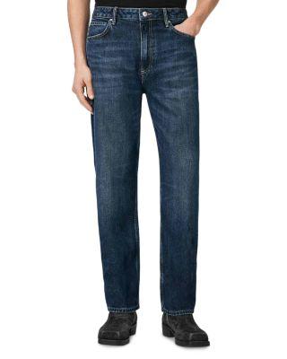 Reid Straight Fit Jeans in Dark Indigo by ALLSAINTS