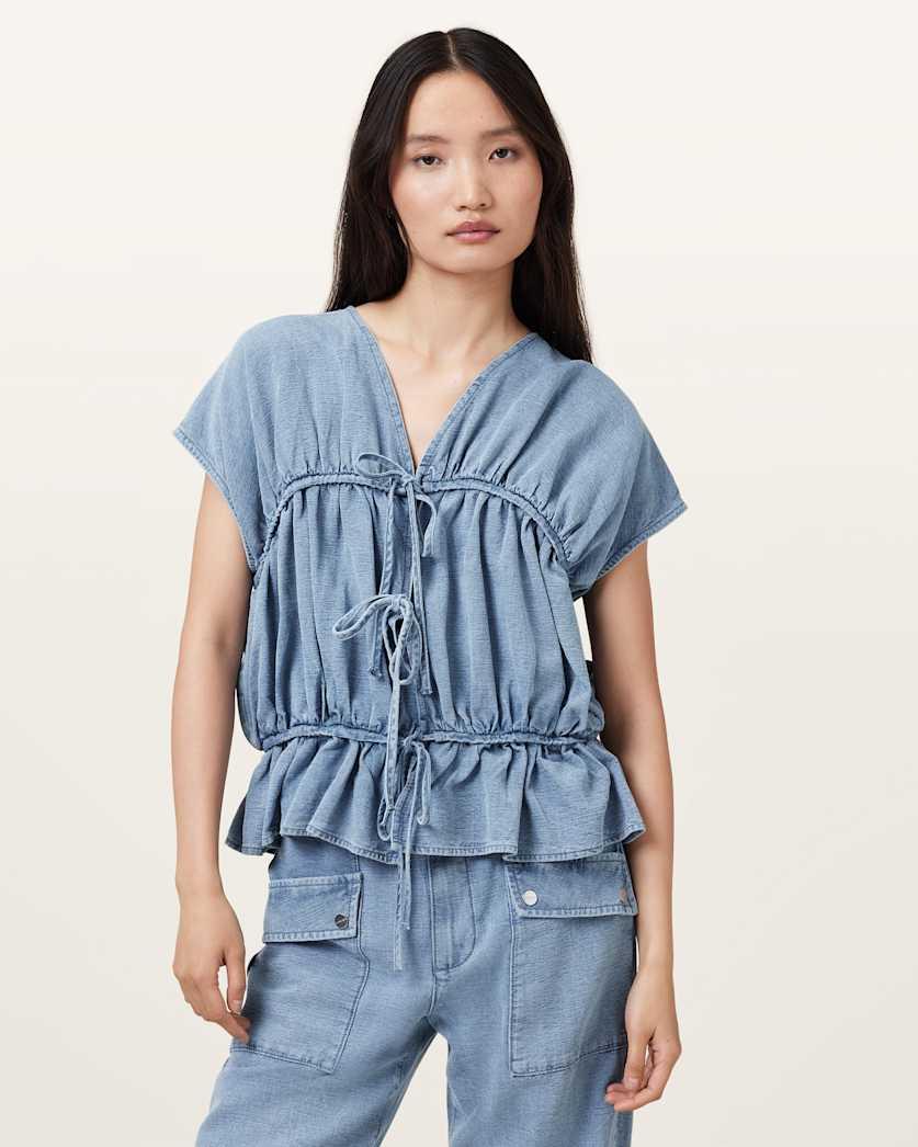 Remy Gathered Top by ALLSAINTS