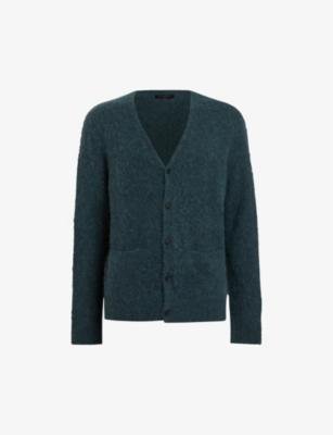 Renn relaxed-fit wool and alpaca-blend cardigan by ALLSAINTS