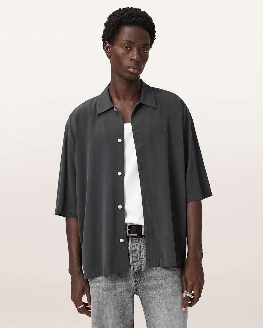 Rialto Oversized Short Sleeve Shirt by ALLSAINTS