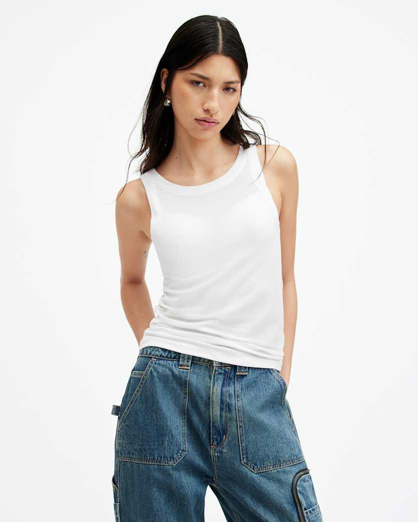 Rina Crew Neck Sleeveless Tank Top by ALLSAINTS