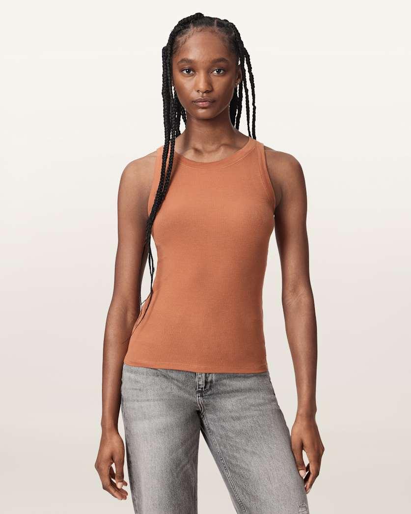 Rina Crew Neck Sleeveless Tank Top by ALLSAINTS
