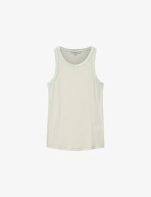 Rina round-neck sleeveless stretch-woven tank by ALLSAINTS
