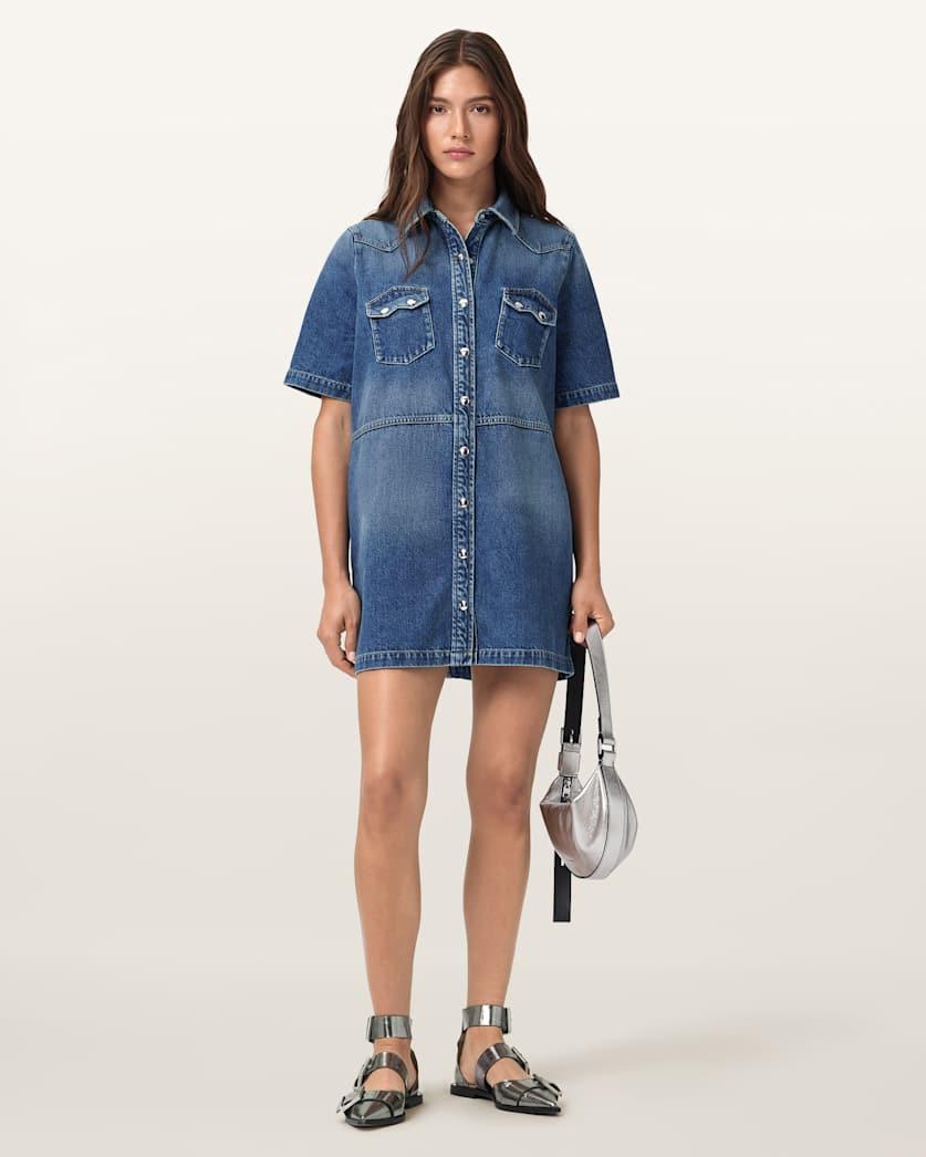 Rock Denim Mini Dress by ALLSAINTS
