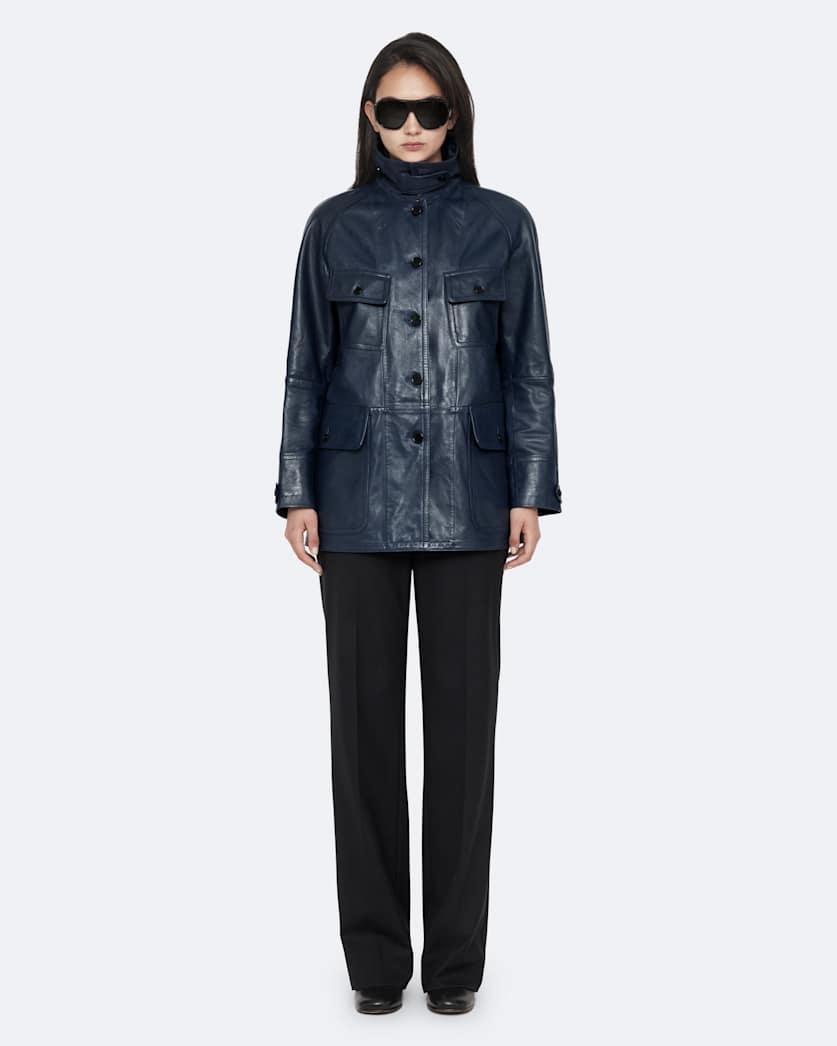 Roiya Leather Hunting Jacket by ALLSAINTS