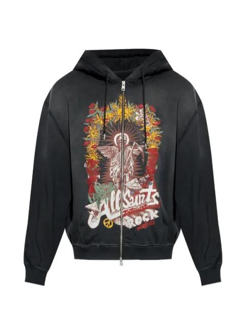 Roque graphic-print hoodie by ALLSAINTS
