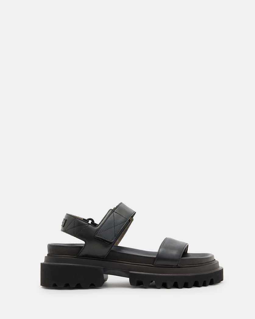 Rory Chunky Leather Velcro Sandals by ALLSAINTS Rory Chunky Leather Velcro Sandals by ALLSAINTS