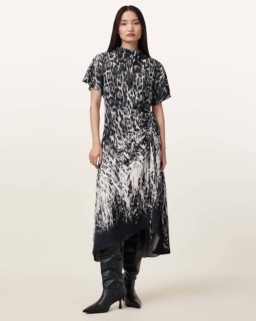 Rosie Short Sleeve Midi Dress by ALLSAINTS