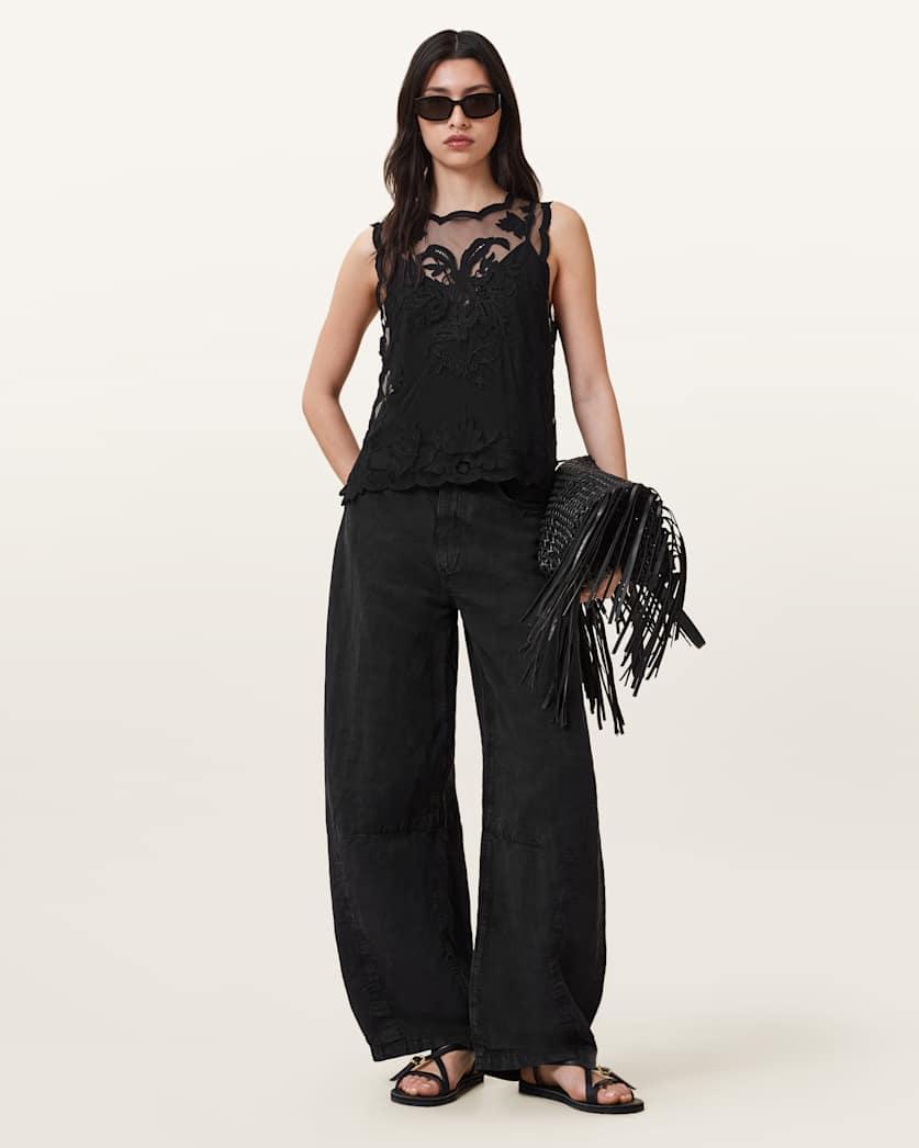 Rye Embroidered Sleeveless Top by ALLSAINTS