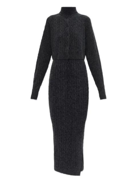 Sabine high-neck cable-knit dress by ALLSAINTS