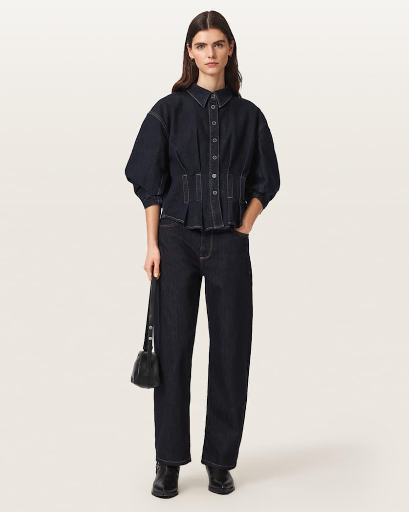 Sadie Barrel Leg Denim Jeans by ALLSAINTS