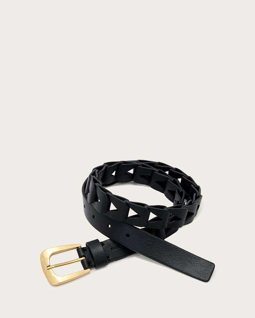 Sage Cut Out Leather Belt by ALLSAINTS