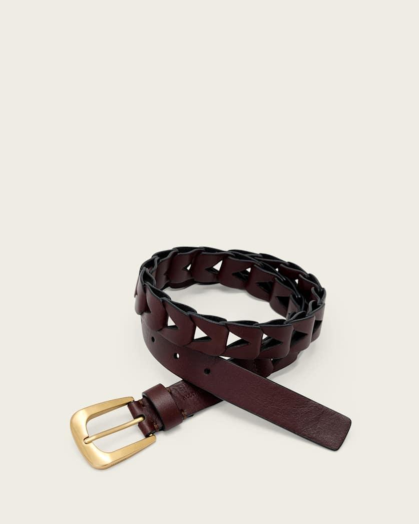 Sage Cut Out Leather Belt by ALLSAINTS