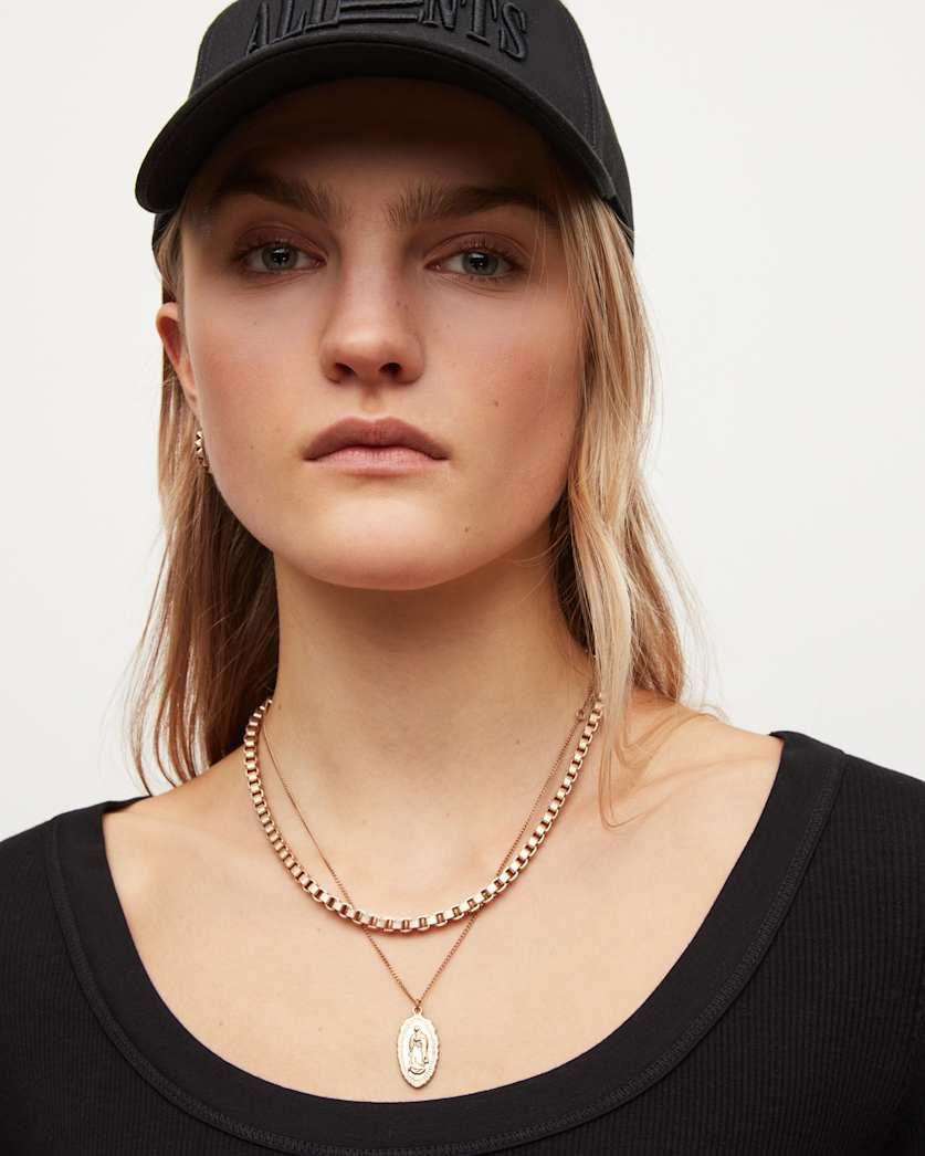 Saint Gold Vermeil Pendant Necklace by ALLSAINTS