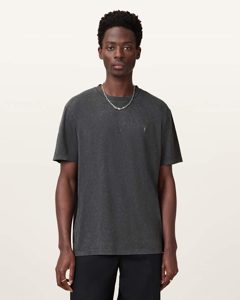 Saka Short Sleeve Crew Neck Ramskull T-Shirt by ALLSAINTS Saka Short Sleeve Crew Neck Ramskull T-Shirt by ALLSAINTS