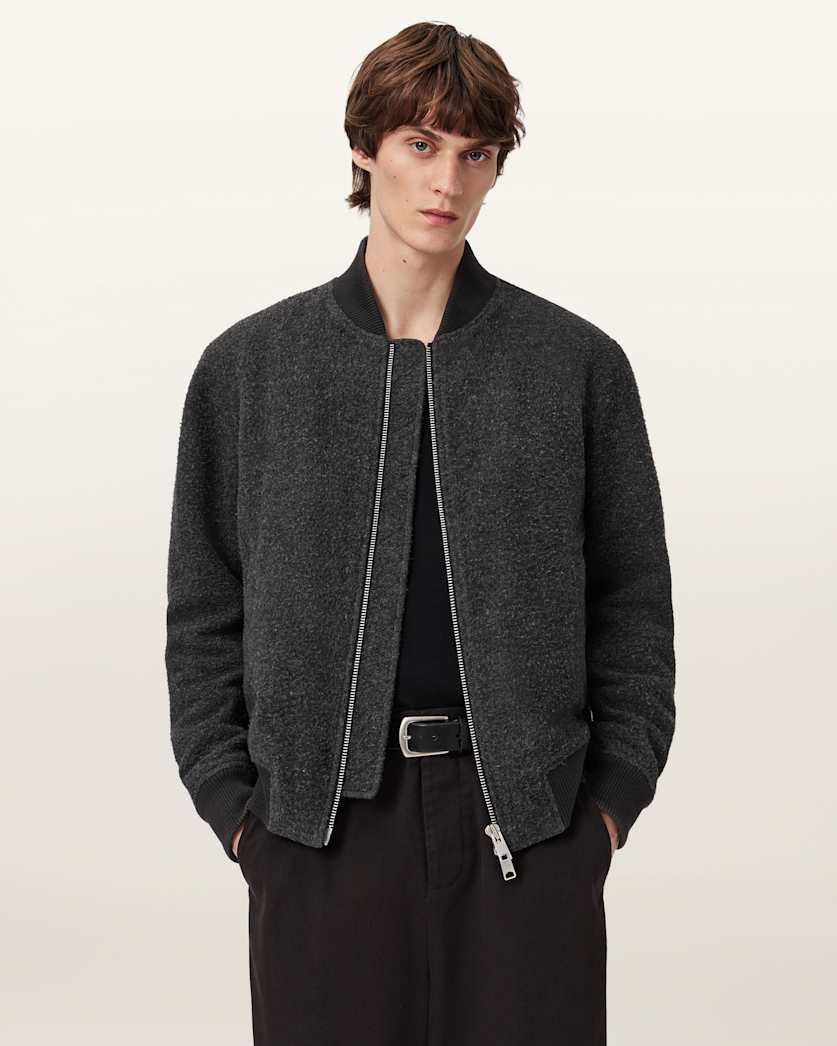Saku Wool Bomber Jacket by ALLSAINTS