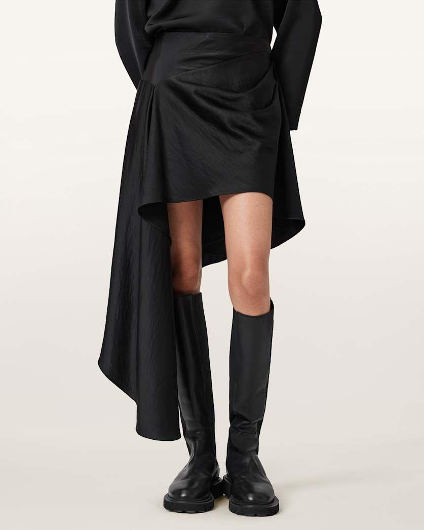 Sami Pleated Draped Skirt by ALLSAINTS