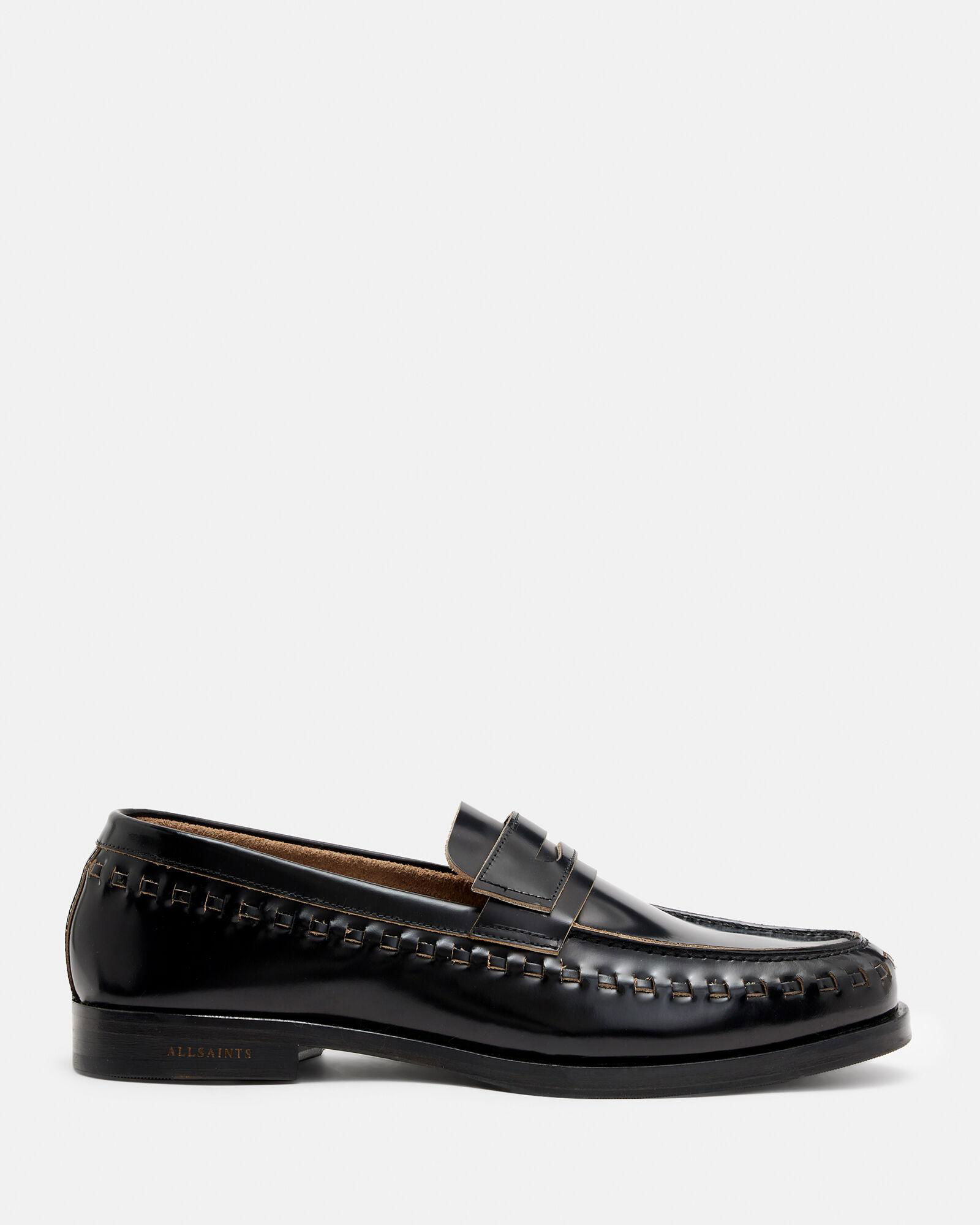Sammy High Shine Leather Loafers by ALLSAINTS