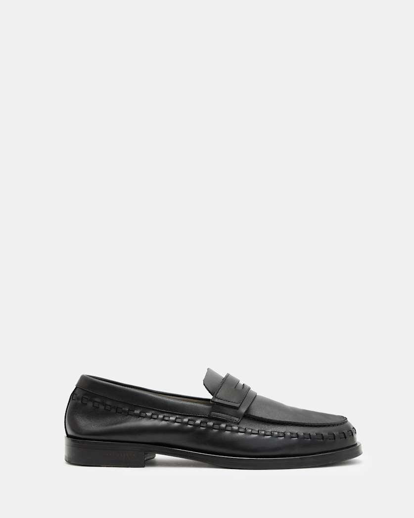 Sammy Leather Loafer Shoes by ALLSAINTS