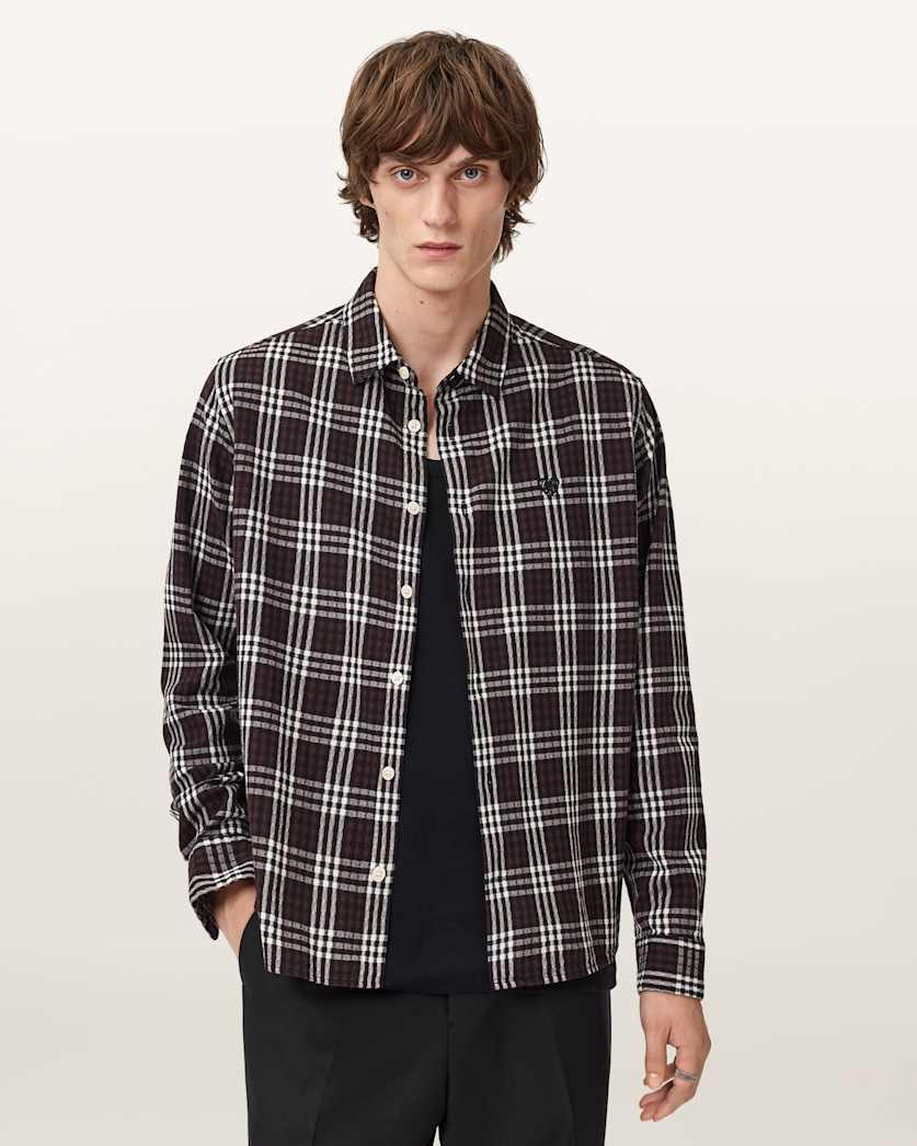 Santiago Long Sleeved Check Shirt by ALLSAINTS