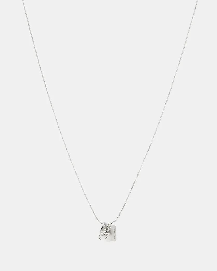 Scorpius Tag Sterling Silver Necklace by ALLSAINTS
