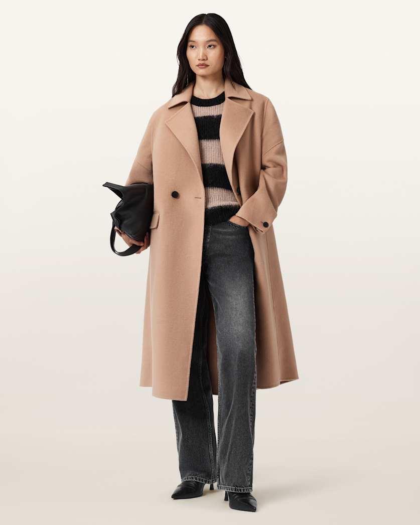 Sellma Double Breasted Coat by ALLSAINTS