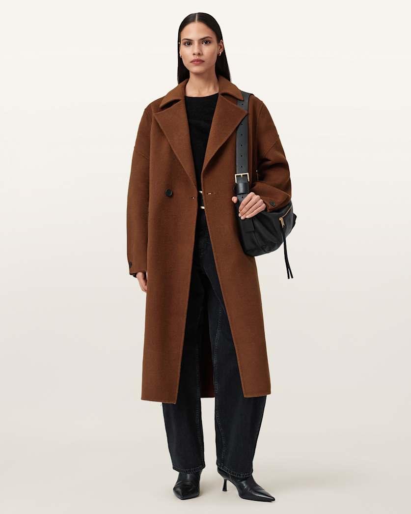 Sellma Double Breasted Coat by ALLSAINTS