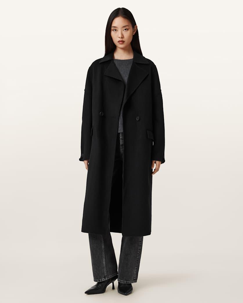 Sellma Double Breasted Coat by ALLSAINTS