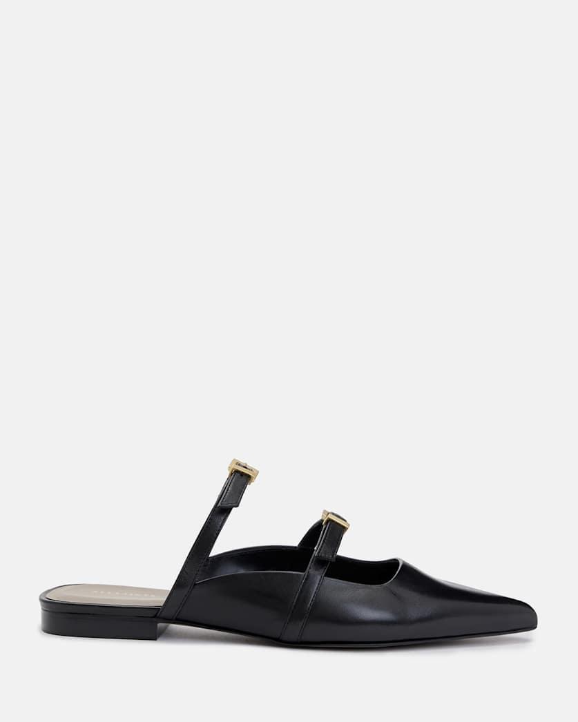 Shar Flat Leather Shoes by ALLSAINTS