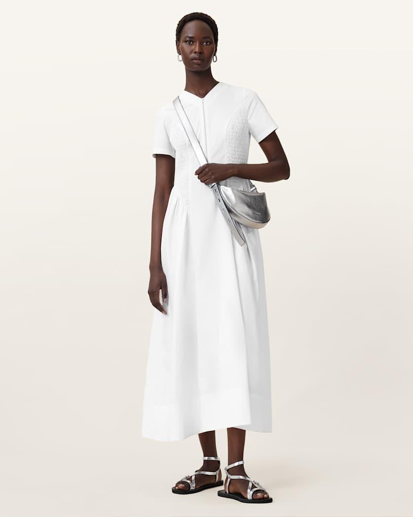 Sheena Cotton Midi Dress by ALLSAINTS