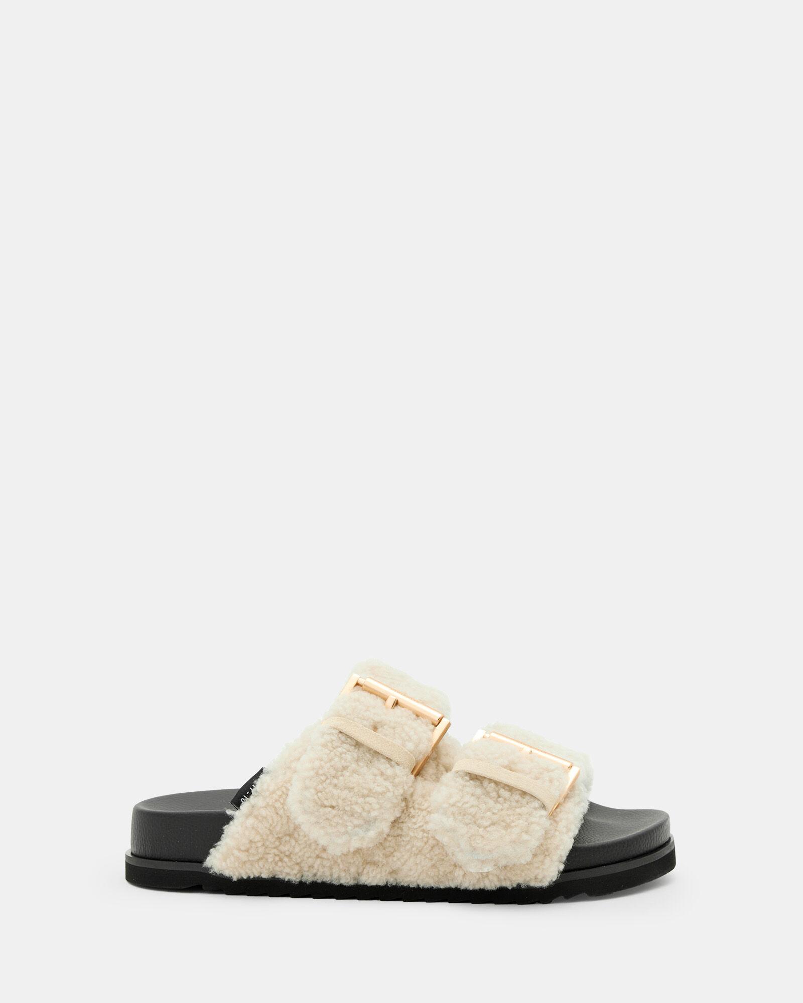 Sian Sherpa Lined Leather Sandals by ALLSAINTS