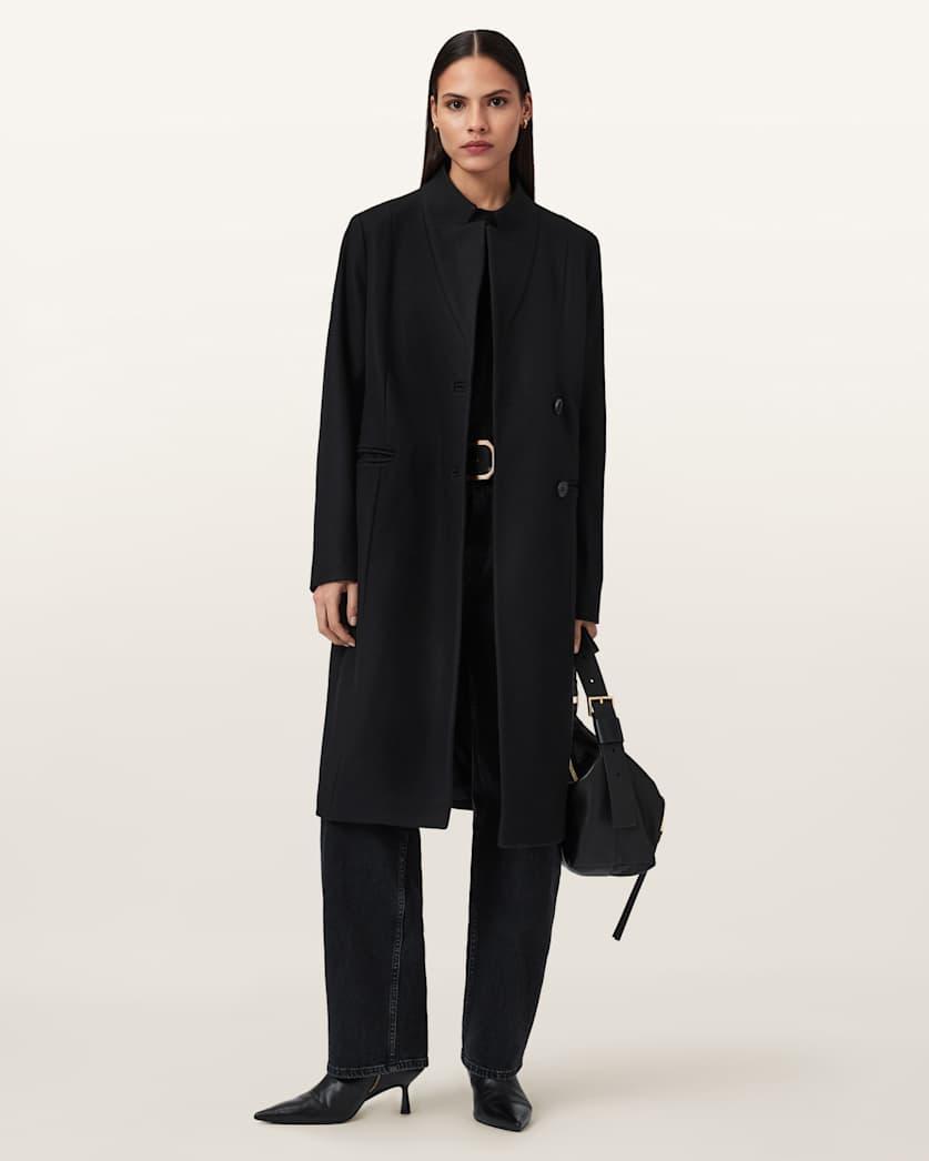 Sidney Wool Cashmere Blend Tailored Coat by ALLSAINTS