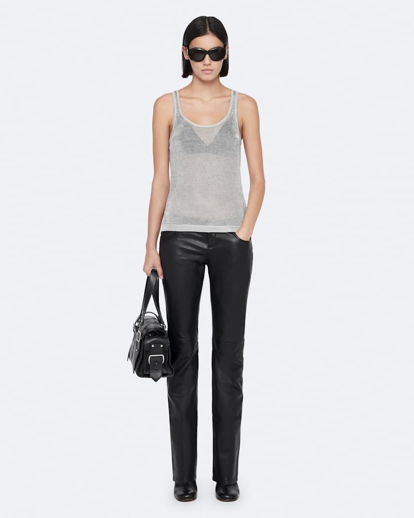 Silvi Fitted Metallic Vest by ALLSAINTS