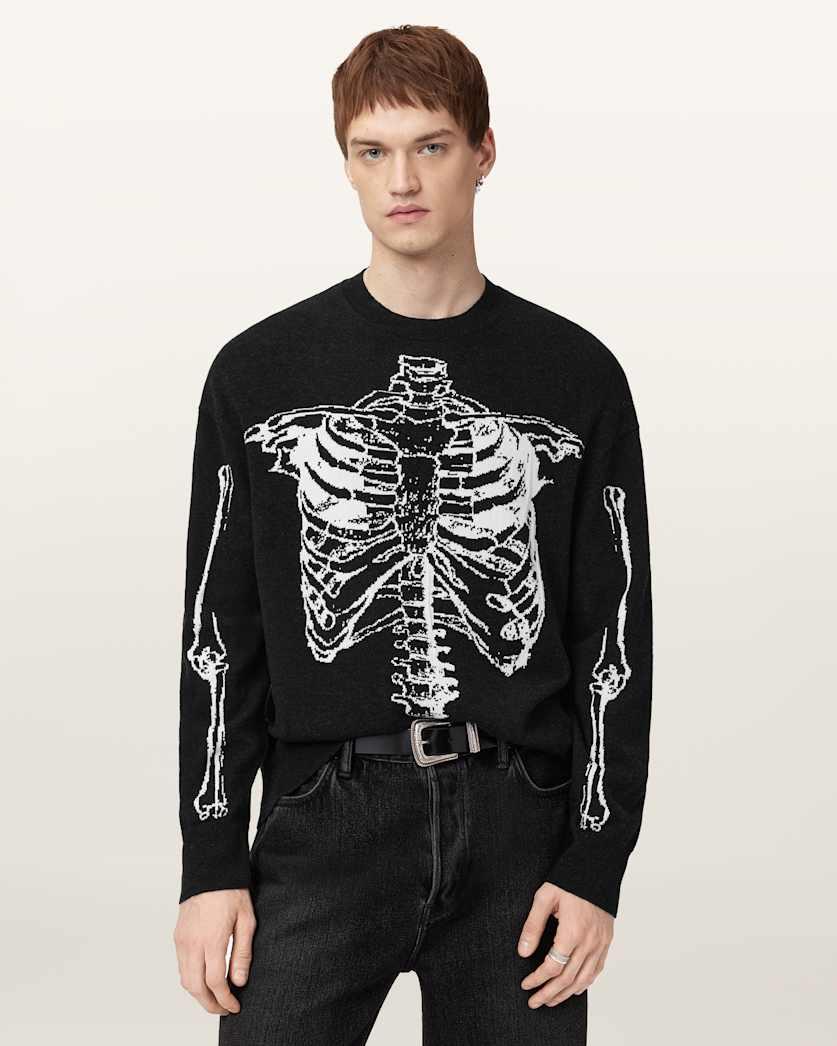 Skelli Crew Neck Wool Jumper by ALLSAINTS