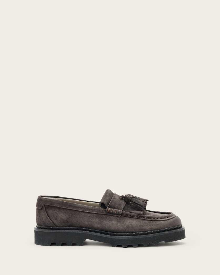 Skiff Suede Tassel Loafers by ALLSAINTS
