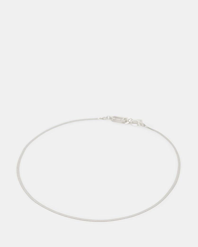 Snake Chain Fine Sterling Silver Necklace by ALLSAINTS