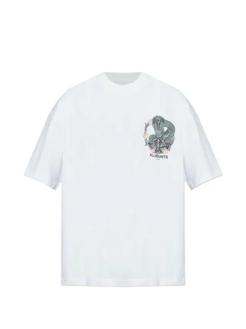 Snakebite graphic-print T-shirt by ALLSAINTS