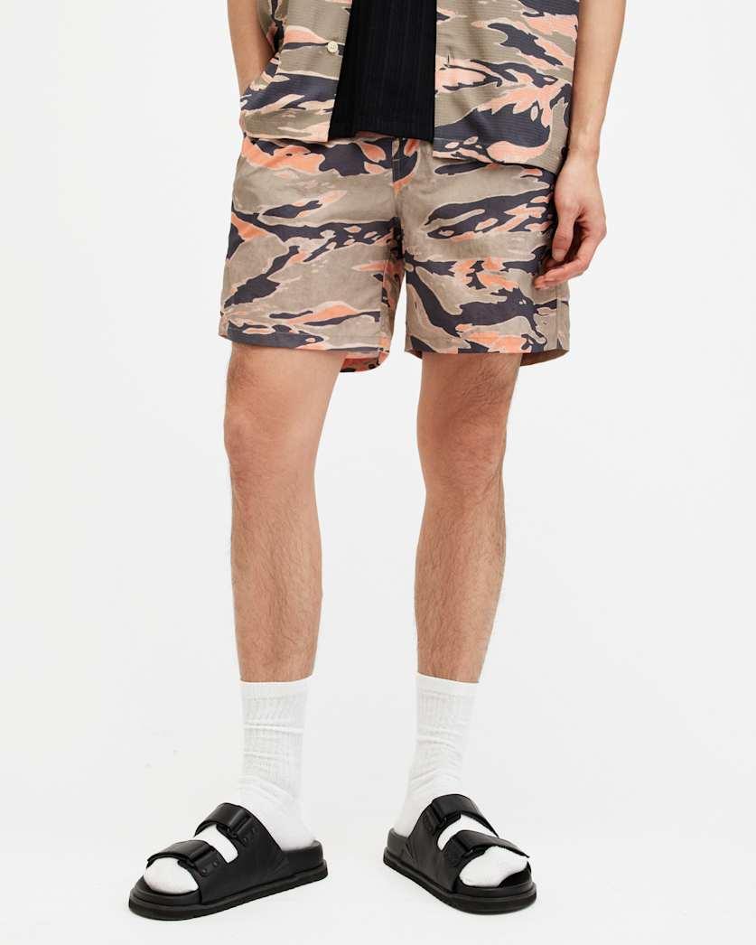 Solar Camouflage Print Swim Shorts by ALLSAINTS Solar Camouflage Print Swim Shorts by ALLSAINTS