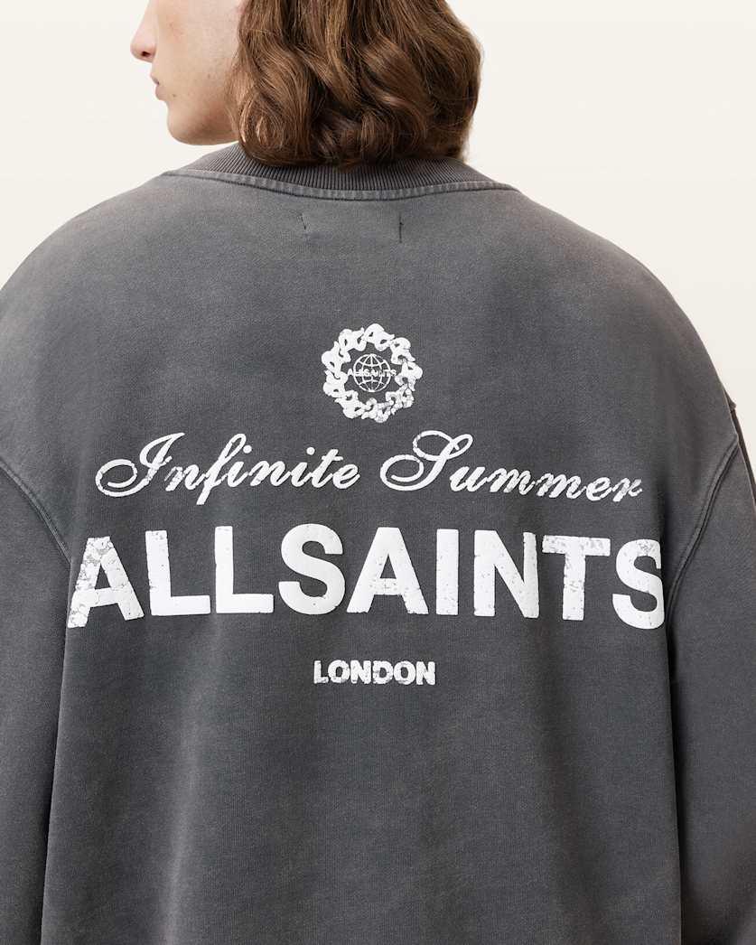 Soleil Crew Oversized Cropped Sweatshirt by ALLSAINTS