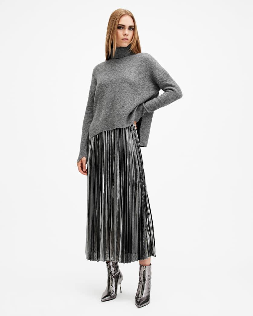 Spark 2-In-1 Pleated Maxi Dress by ALLSAINTS