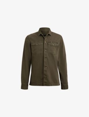 Spotter patch-pocket slim-fit cotton overshirt by ALLSAINTS