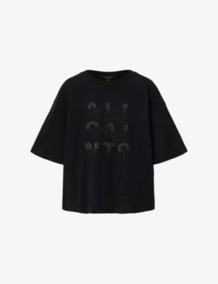 Stacks Amelie Logo-Embellished Cotton T-Shirt by ALLSAINTS