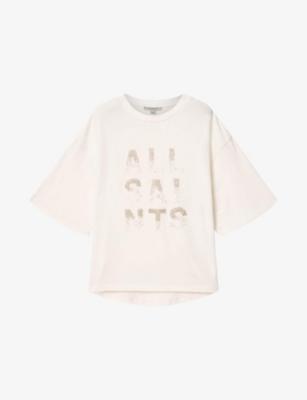 Stacks Amelie Logo-Embellished Cotton T-Shirt by ALLSAINTS