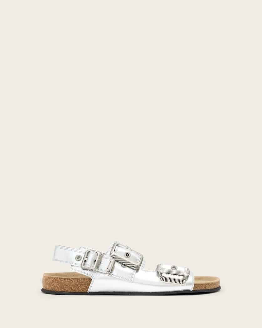 Staffa Leather Buckle Sandals by ALLSAINTS