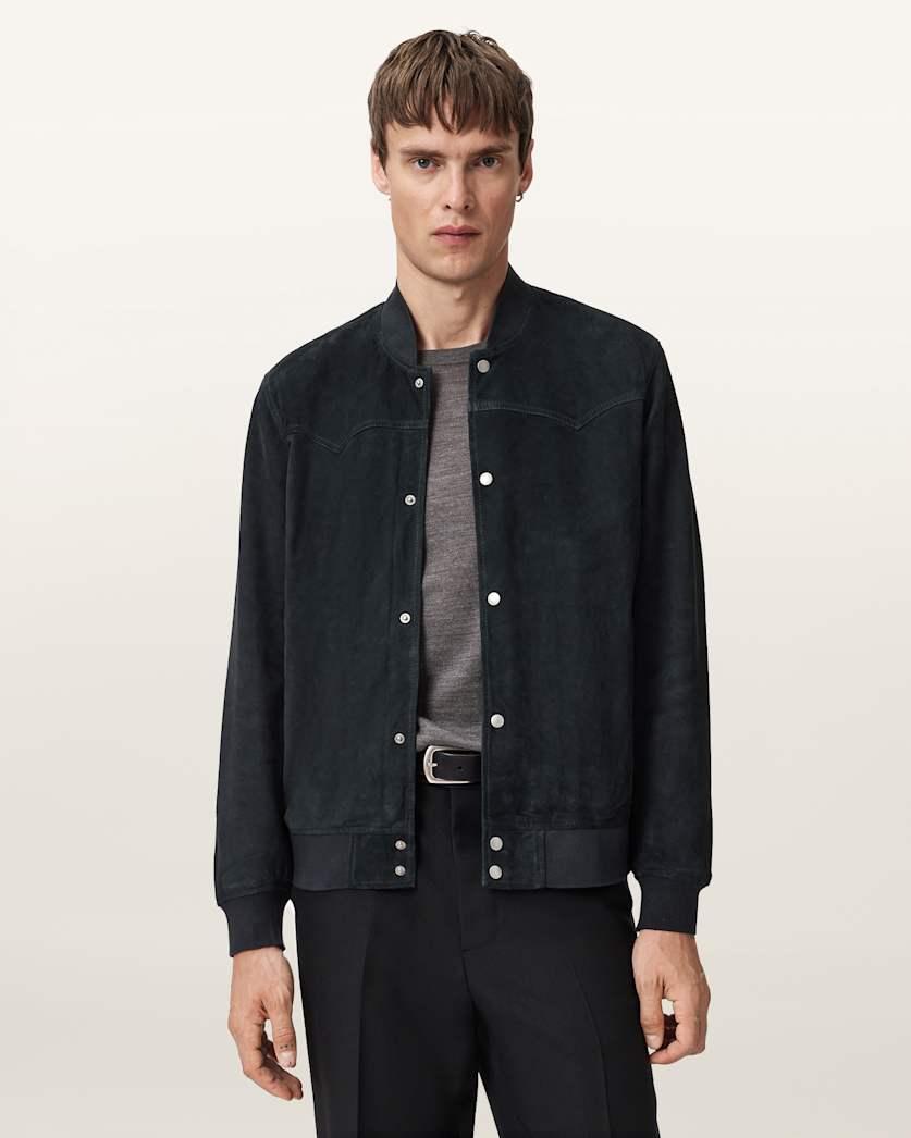 Stafford Suede Bomber Jacket by ALLSAINTS