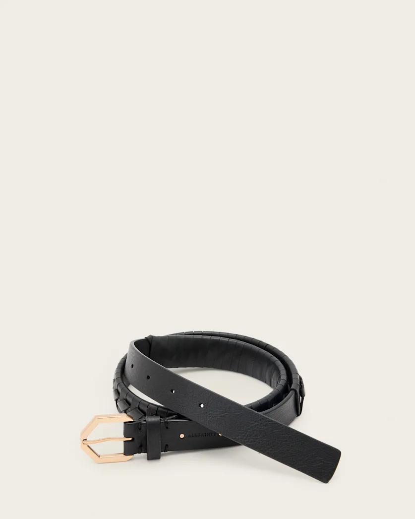 Storm Woven Leather Belt by ALLSAINTS