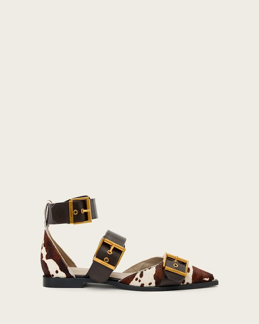 Sutton Leather Buckle Sandals by ALLSAINTS