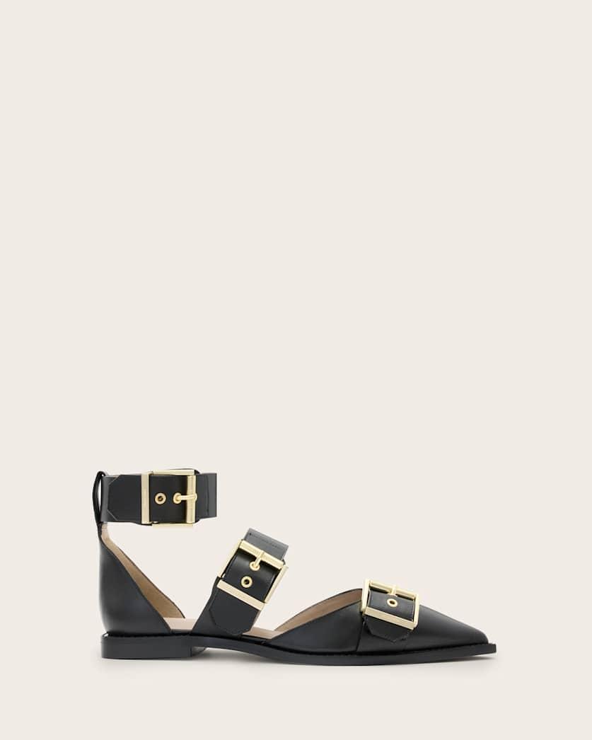 Sutton Leather Pointed Toe Shoes by ALLSAINTS