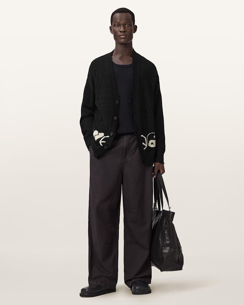 Tabua Oversized Jacquard Cardigan by ALLSAINTS