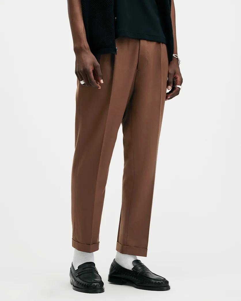 Tallis Slim Fit Cropped Tapered Trousers by ALLSAINTS